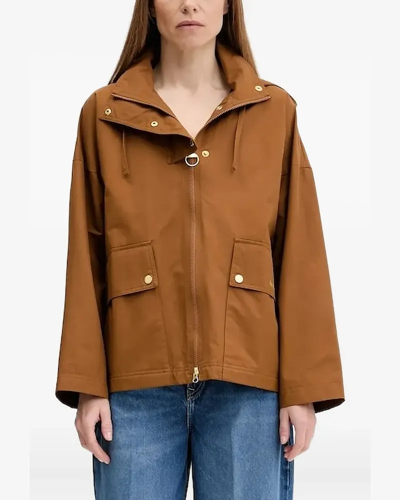 Barbour Cecile Kapuzenjacke mit Reißverschluss - Braun Braun