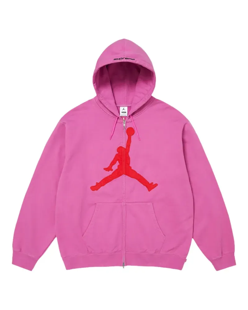 Supreme Being x Jordan Hoodie mit Logo-Patch - Rosa Rosa