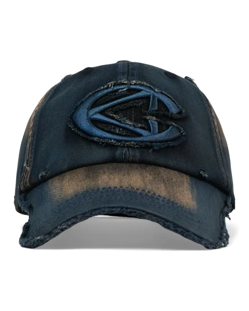 Camper Baseballkappe im Distressed-Look - Blau Blau