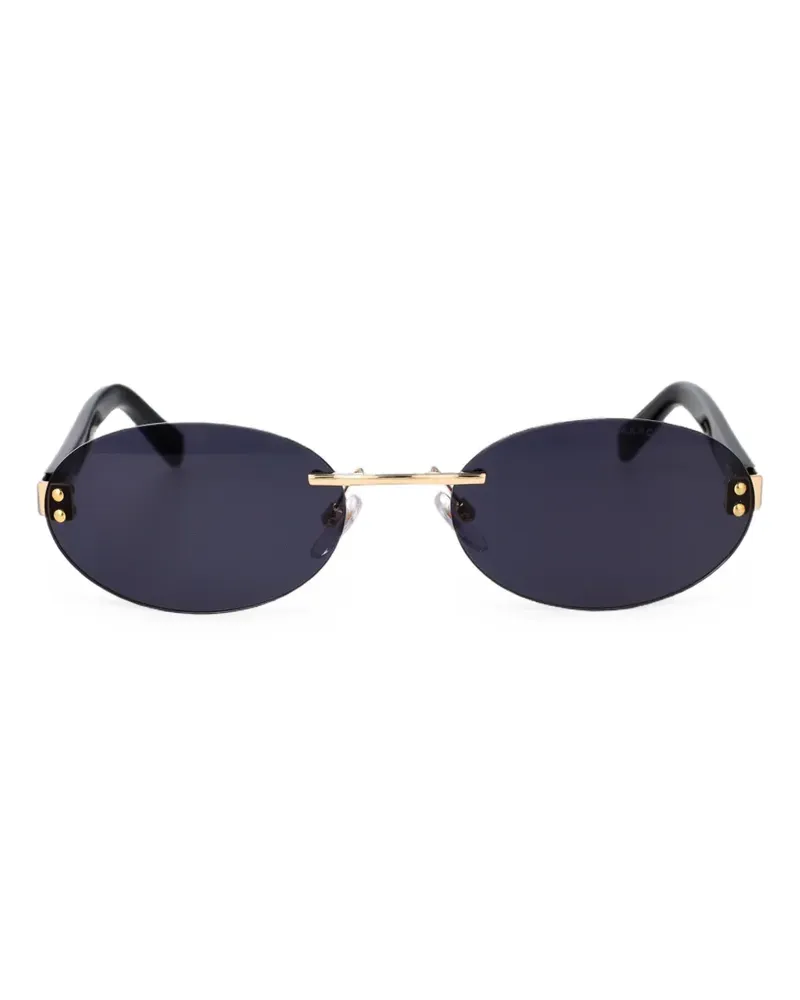 Marc Jacobs The Classic Sonnenbrille mit ovalem Gestell - Schwarz Schwarz