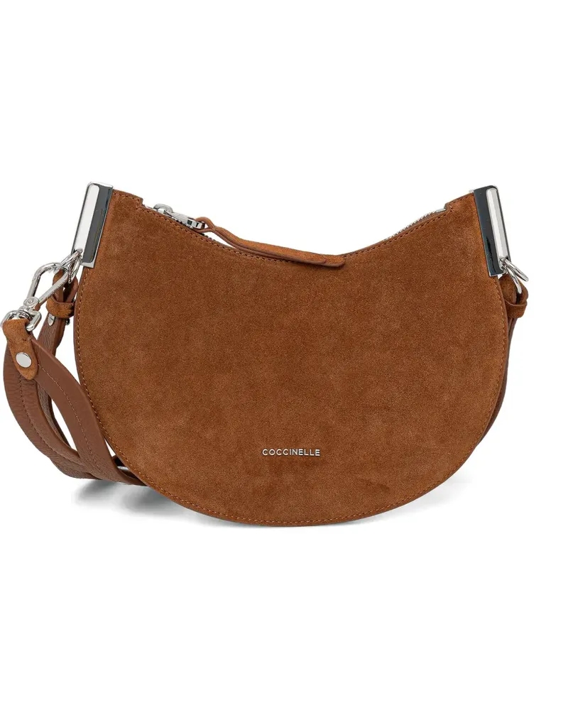 Coccinelle zip satchel - Braun Braun