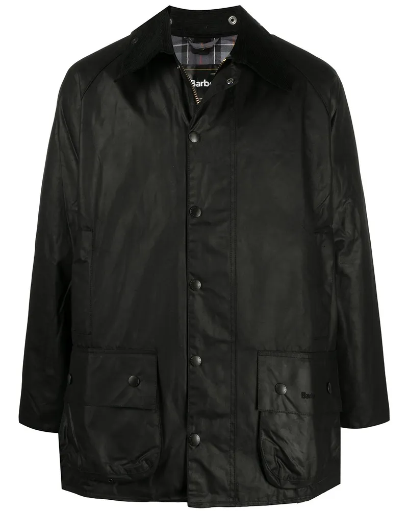 Barbour Gewachste 'Beaufort' Jacke - Schwarz Schwarz