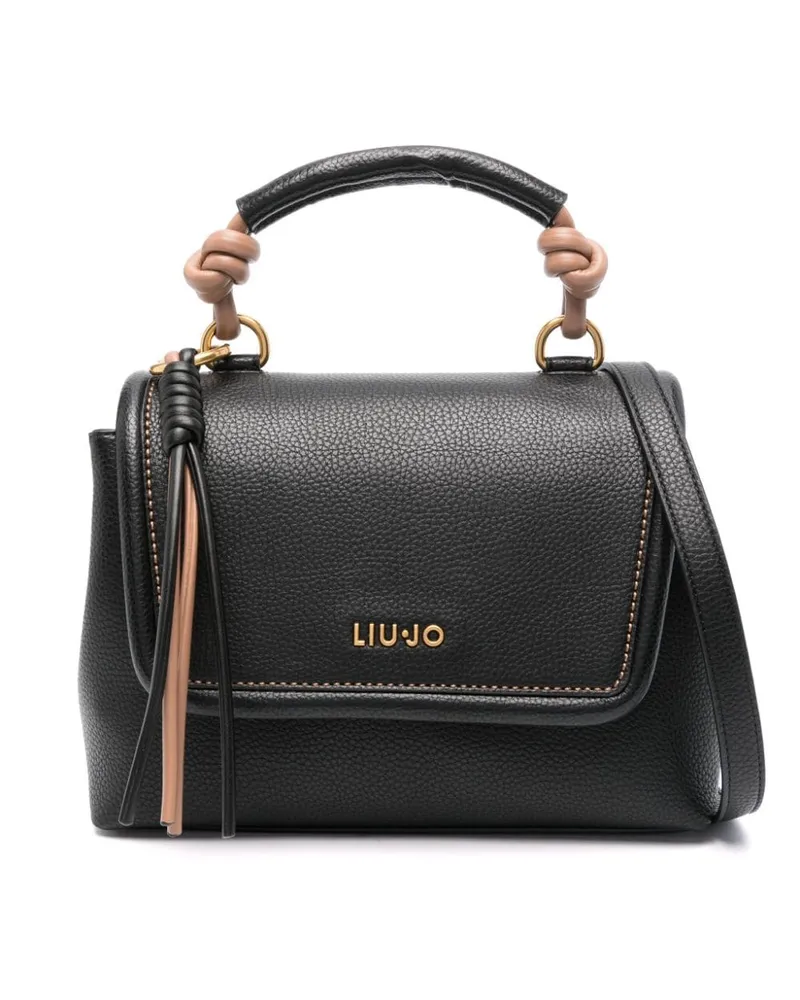 Liu Jo Handtasche mit Logo-Applikation Schwarz