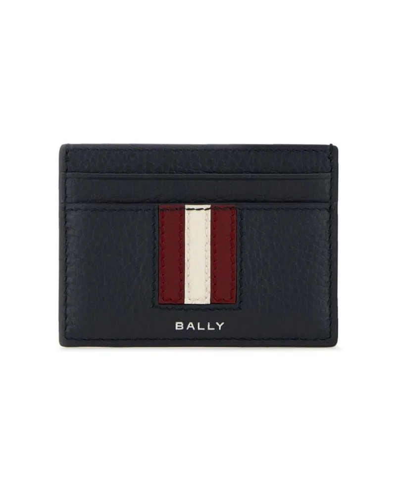 Bally Kartenetui mit Logo-Print - Blau Blau