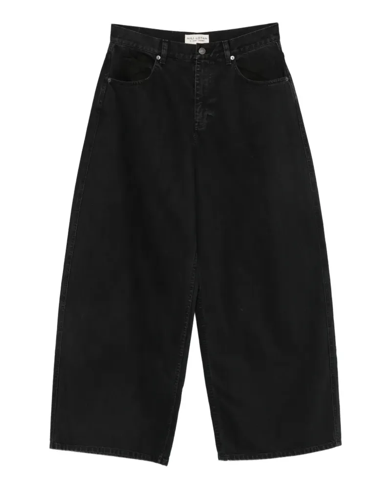 Nili Lotan Jeans mit weitem Bein - Schwarz Schwarz