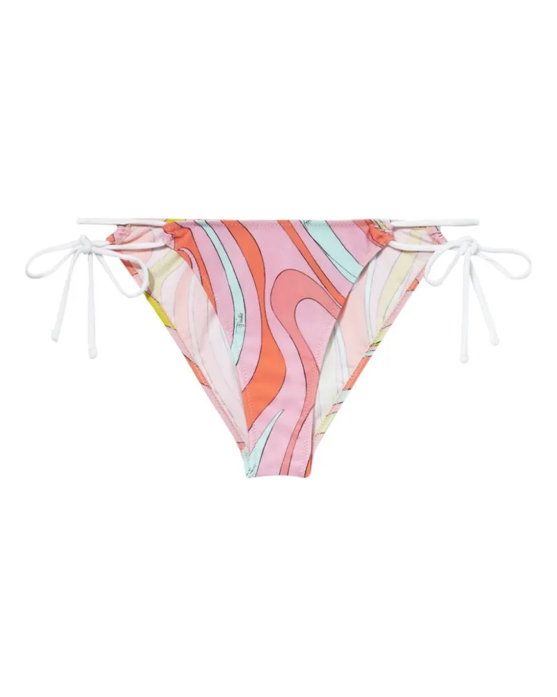 Emilio Pucci Bikinihöschen mit Marmo-Print - Rosa Rosa
