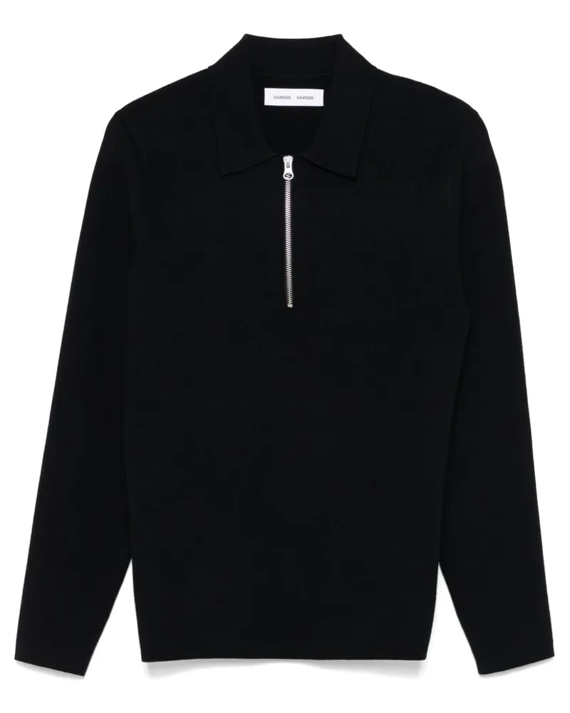 Samsøe & Samsøe Guna Poloshirt - Schwarz Schwarz