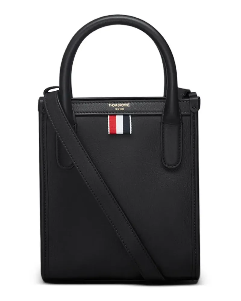Thom Browne Vertical Tote Bag - Schwarz Schwarz