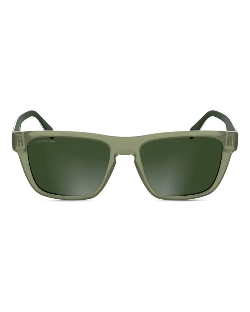 Lacoste Sonnenbrille mit Logo-Print - Grün Grün