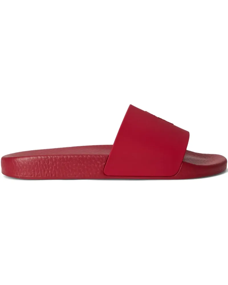 Ralph Lauren Pantoletten mit Logo - Rot Rot