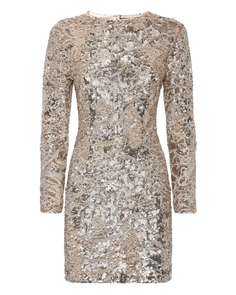 Philipp Plein Crystal Skull Minikleid - Nude Nude