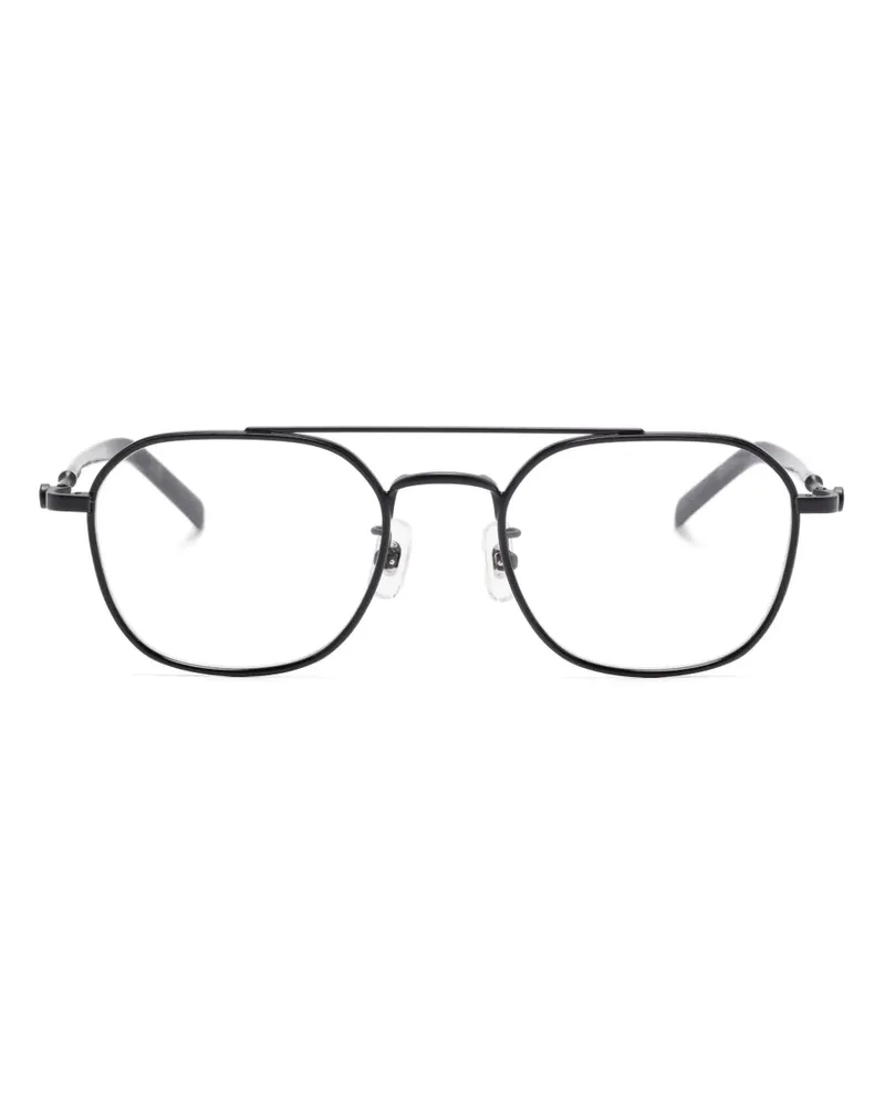 Montblanc Klassische Pilotenbrille - Schwarz Schwarz