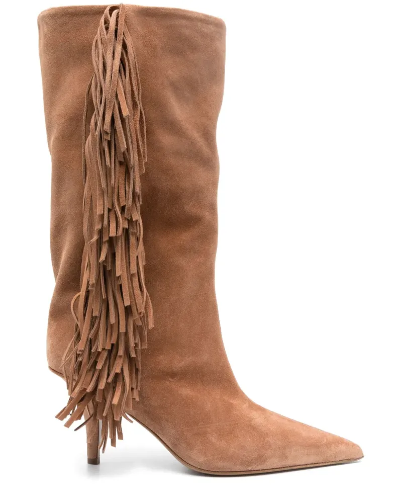 Paris Texas Mid Jessie Stiefel 75mm - Nude Nude