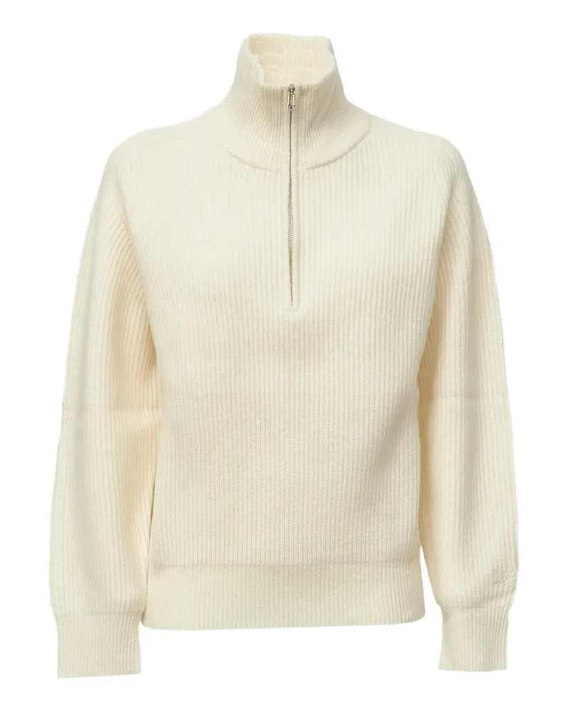 MC2 Saint Barth Isalyn Pullover mit kurzem Reißverschluss - Nude Nude