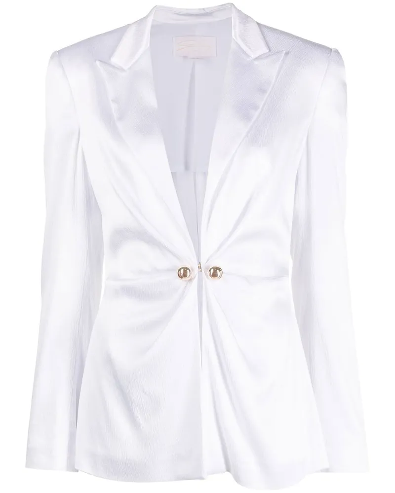 Genny Einreihiger Blazer - Weiß Weiß
