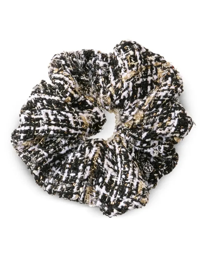 Maison Michel Haargummi aus Tweed - Schwarz Schwarz
