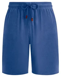 Vilebrequin Terry Shorts mit aufgesetzter Tasche Blau