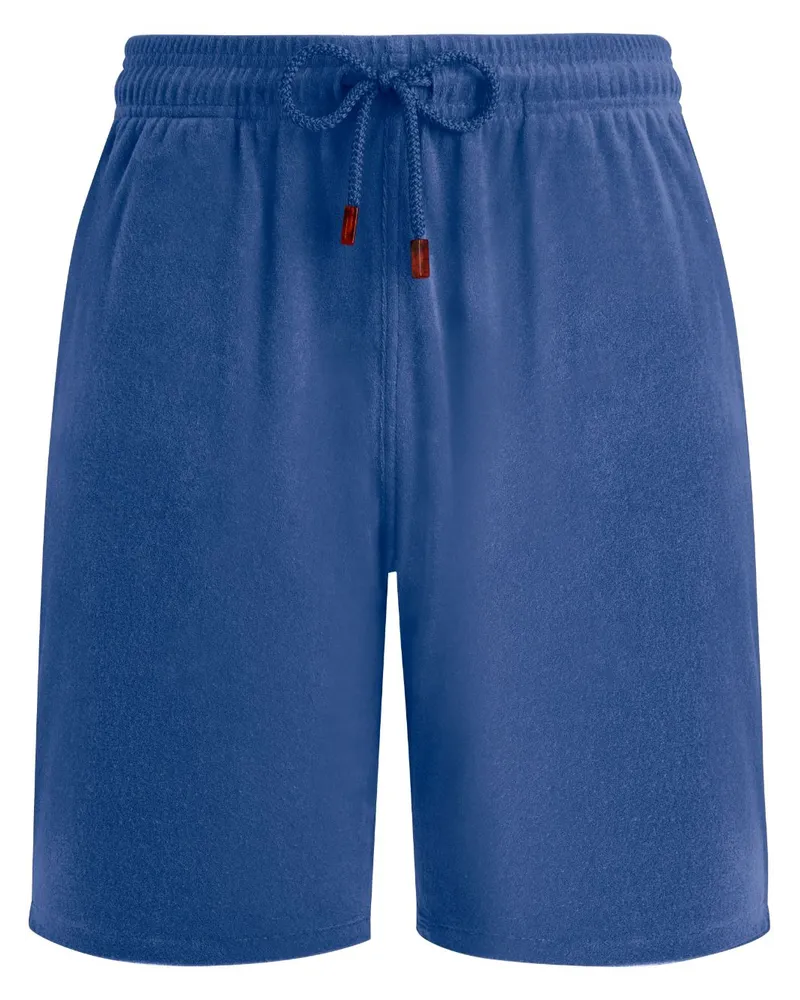 Vilebrequin Terry Shorts mit aufgesetzter Tasche Blau