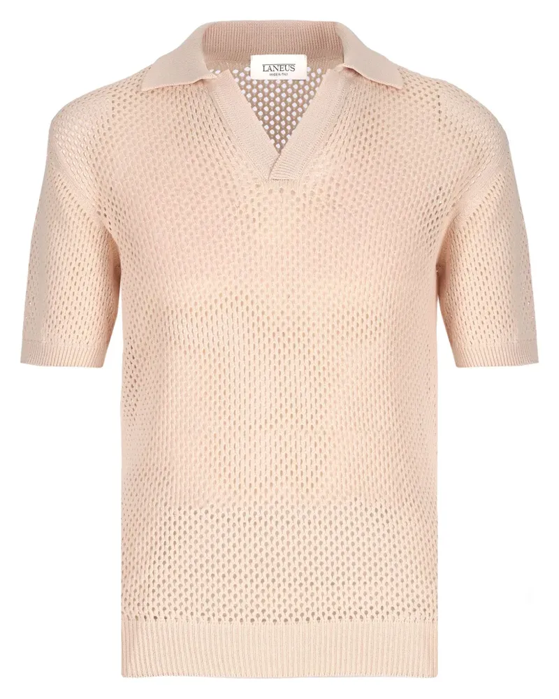 Laneus Kurzärmeliges Poloshirt - Nude Nude