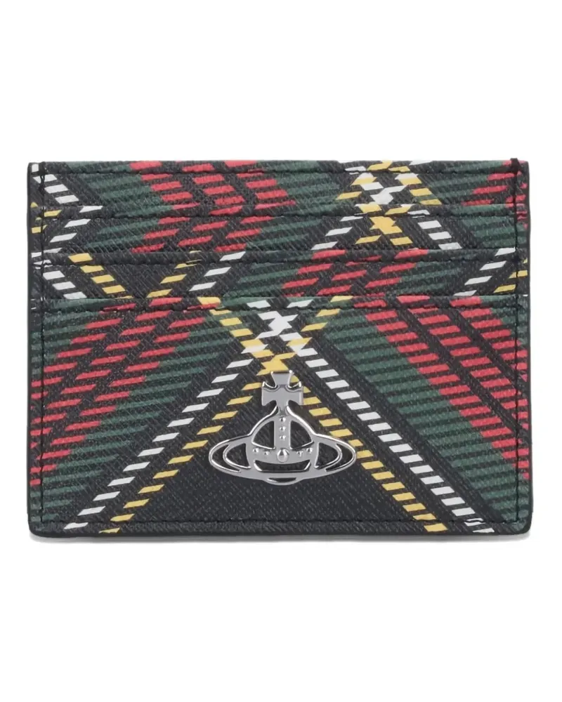 Vivienne Westwood Kariertes Kartenetui - Schwarz Schwarz
