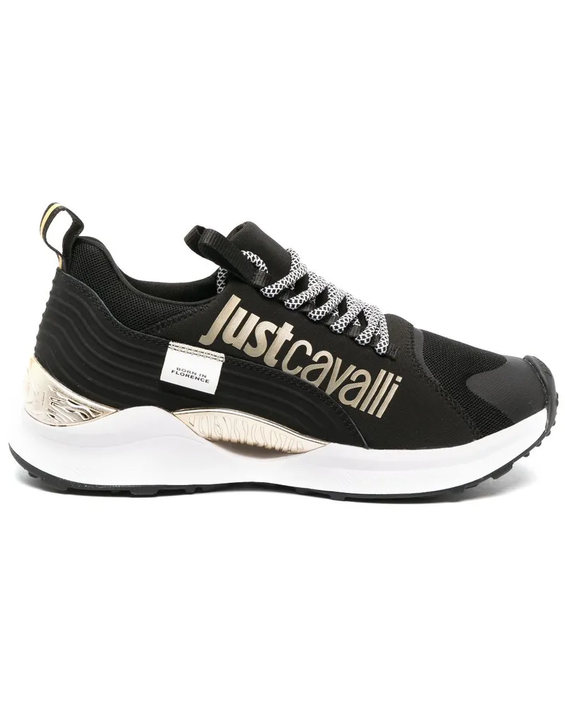 Just Cavalli Sneakers mit Logo-Print - Schwarz Schwarz