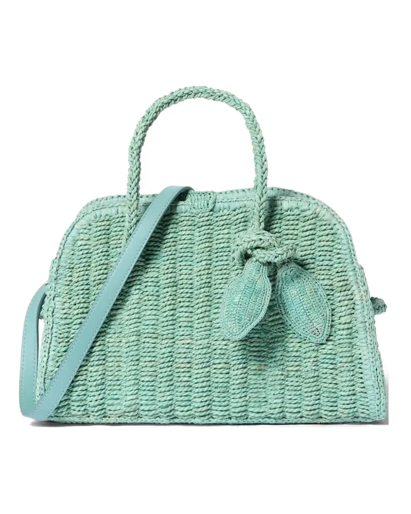 Jacquemus Le Petit Turismo Tasche aus Raffiabast - Grün Grün