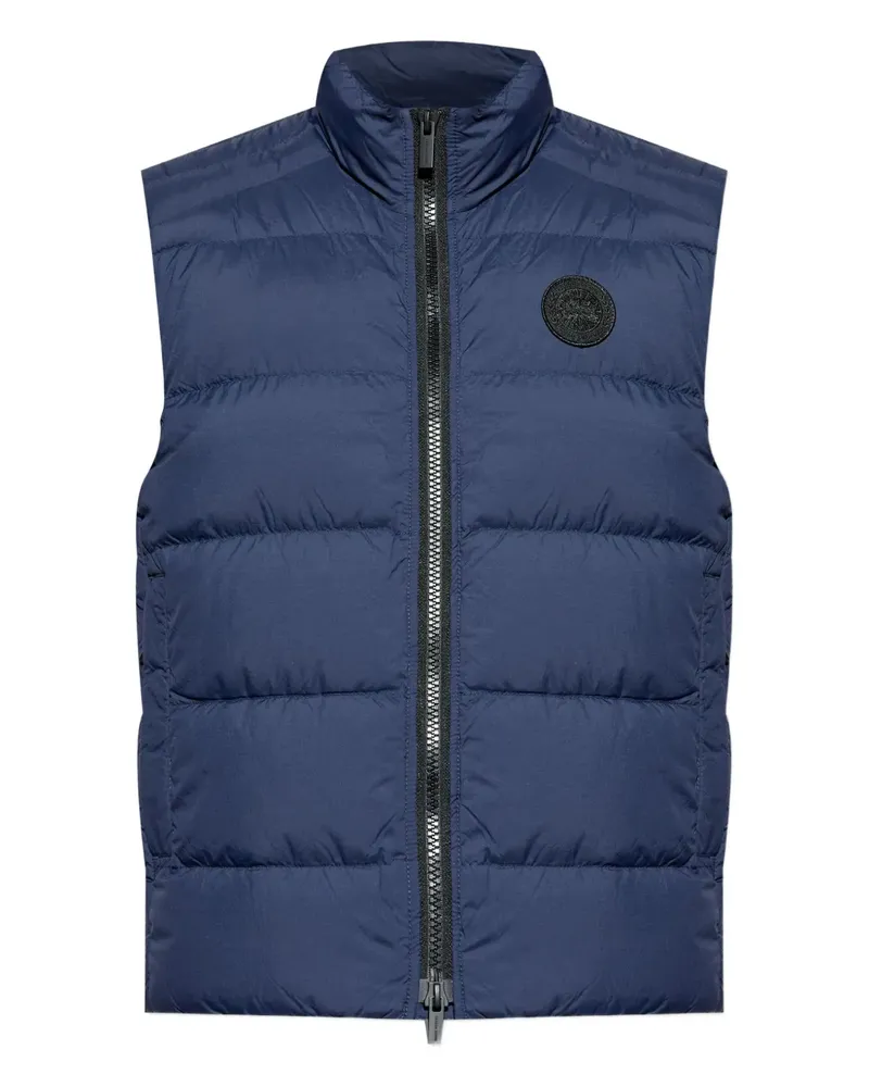 Canada Goose Gesteppte Weste mit Logo-Patch - Blau Blau