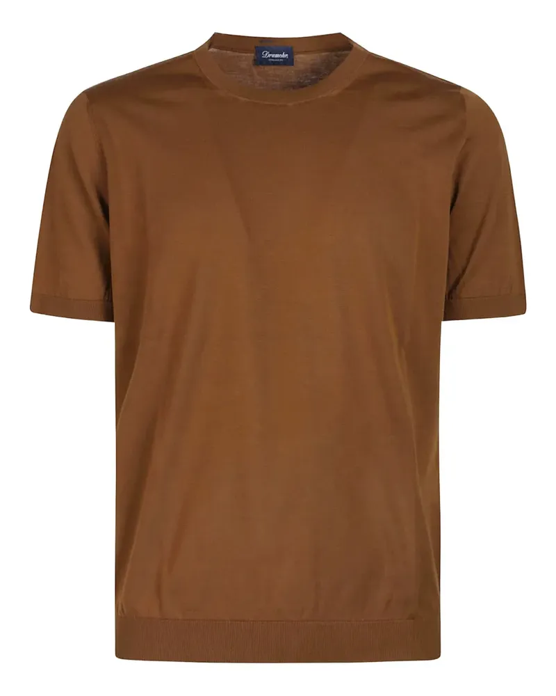Drumohr  Klassisches T-Shirt - Braun Braun