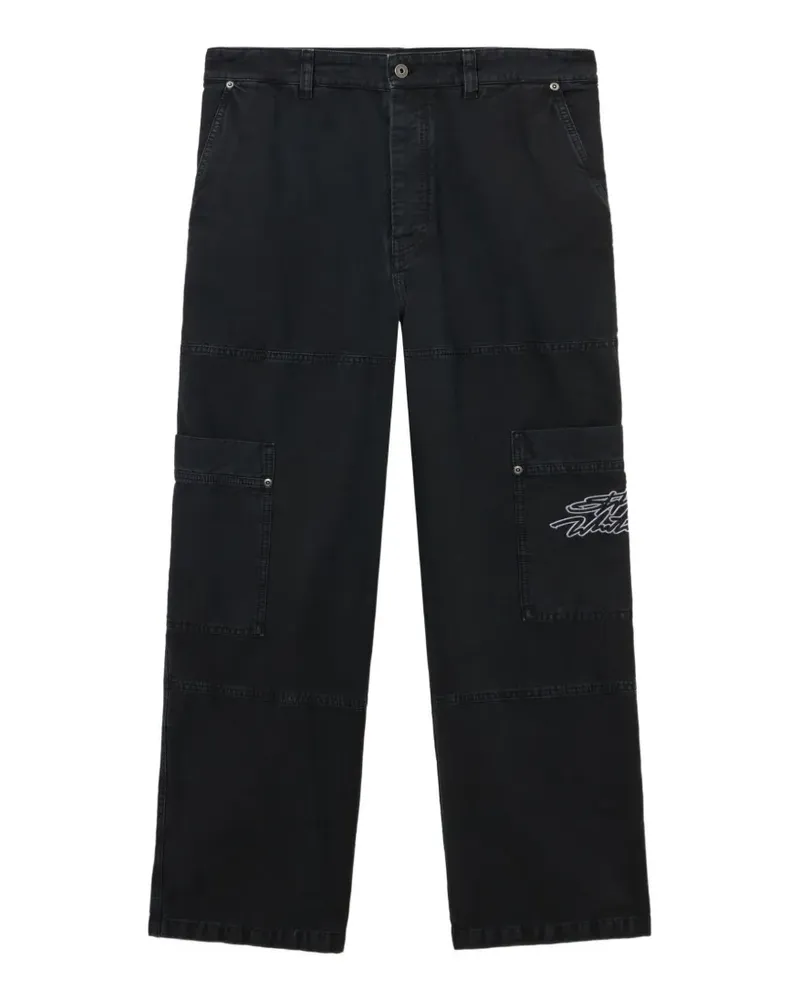 OFF-WHITE Script Gd Cot jeans - Schwarz Schwarz