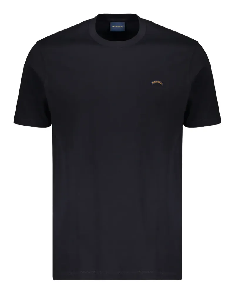 Paul & Shark T-Shirt mit Logo-Patch - Blau Blau
