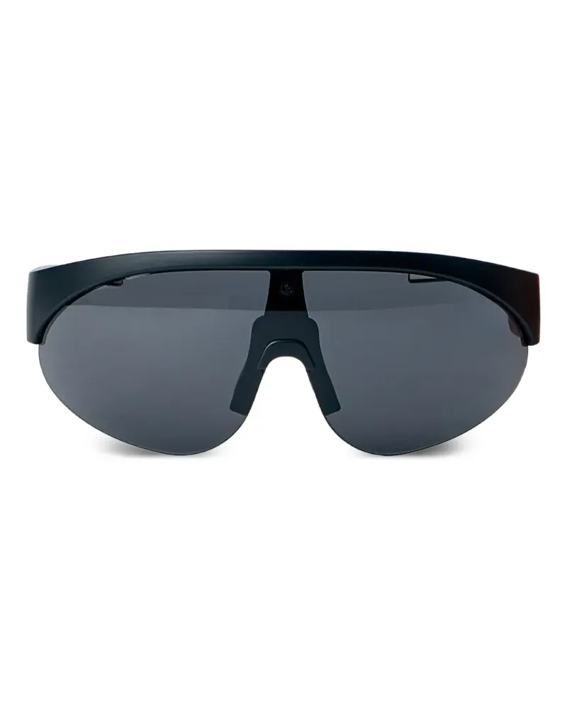 Moncler visor single-lens sunglasses - Schwarz Schwarz