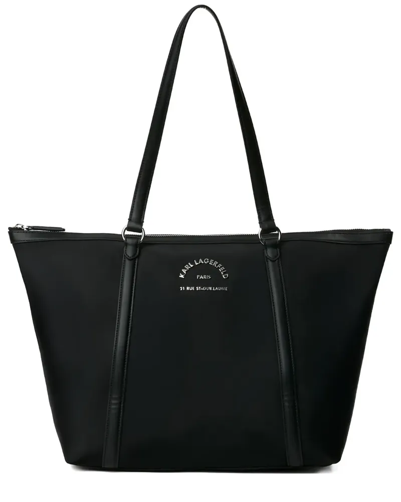 Karl Lagerfeld Mittelgroße Rue St-Guillaume Tote Bag - Schwarz Schwarz