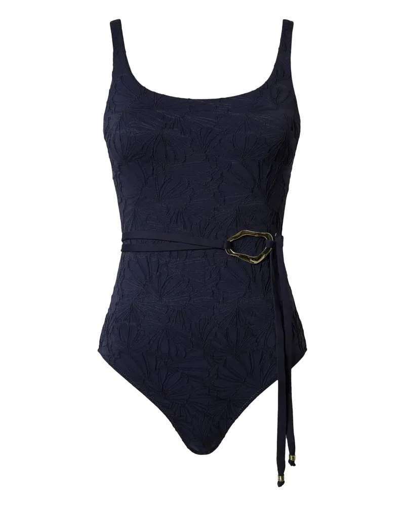 Twin-Set Badeanzug mit Gürtel - Blau Blau