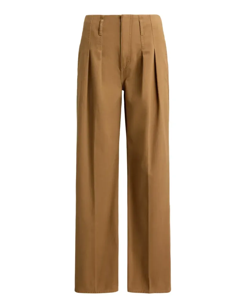 Ralph Lauren Wide-Leg-Hose mit Bundfalten - Nude Nude