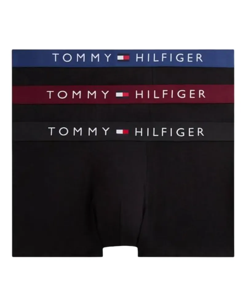 Tommy Hilfiger Boxershorts mit Logo-Bund (3er-Set) - Schwarz Schwarz