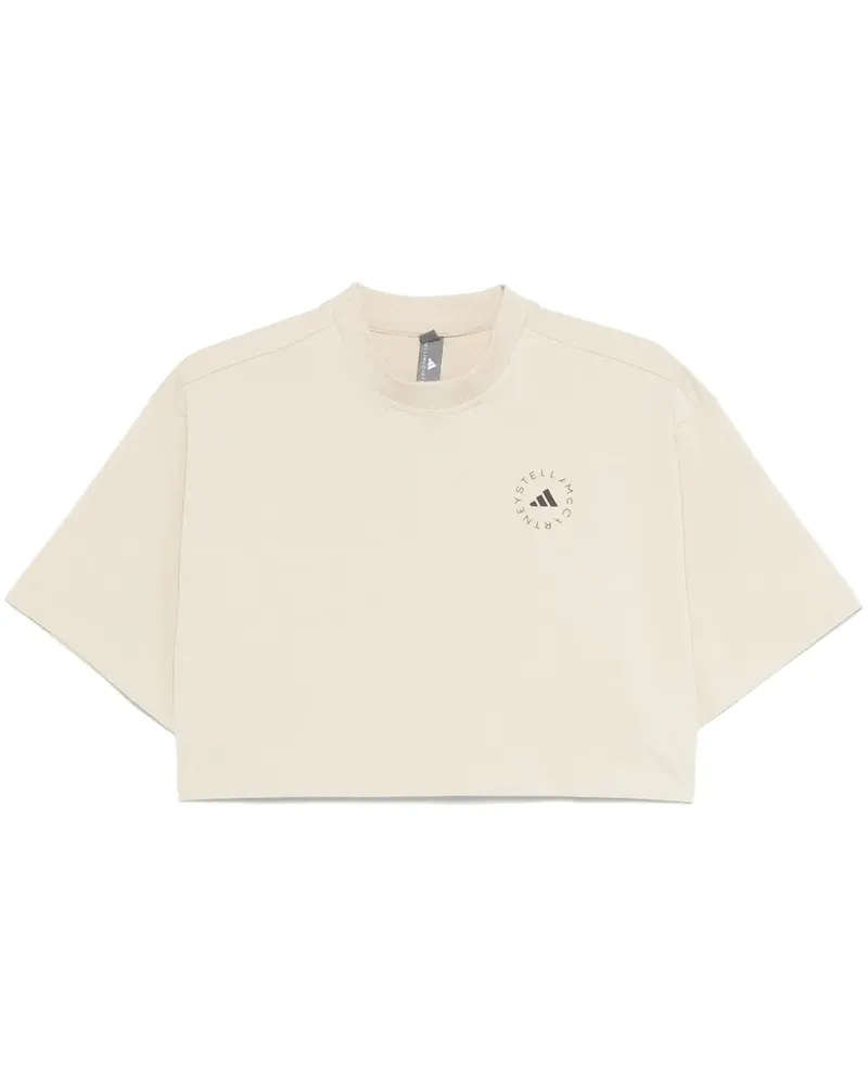 adidas Cropped-T-Shirt - Nude Nude