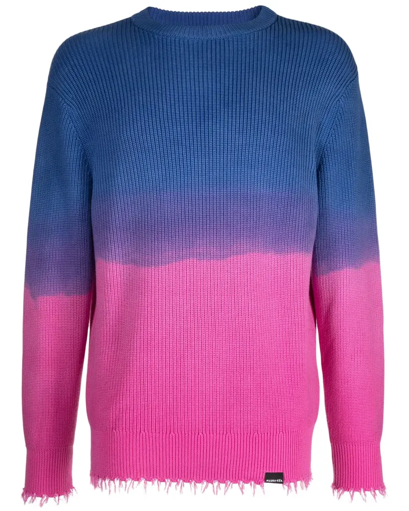 MAUNA KEA Gerippter Strickpullover - Blau Blau