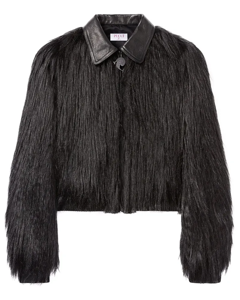 Emilio Pucci Kidhassia Jacke aus Faux Fur - Schwarz Schwarz