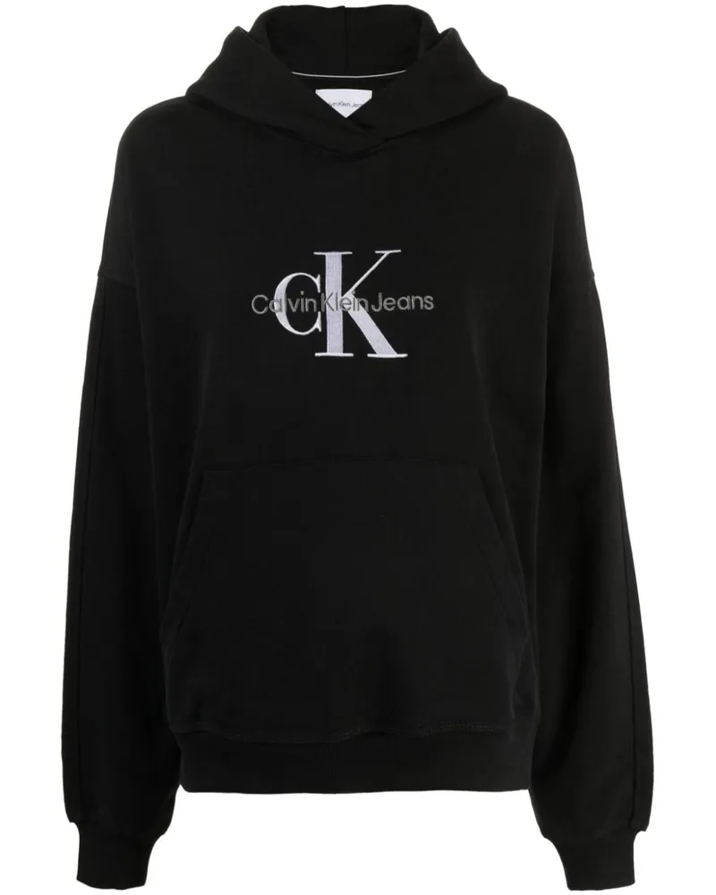 Calvin Klein TEEN Hoodie mit Logo-Print Schwarz