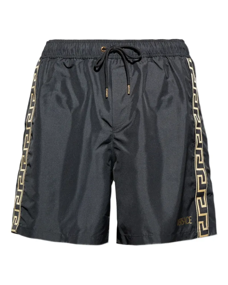 Versace drawstring logo-print swim shorts - Schwarz Schwarz