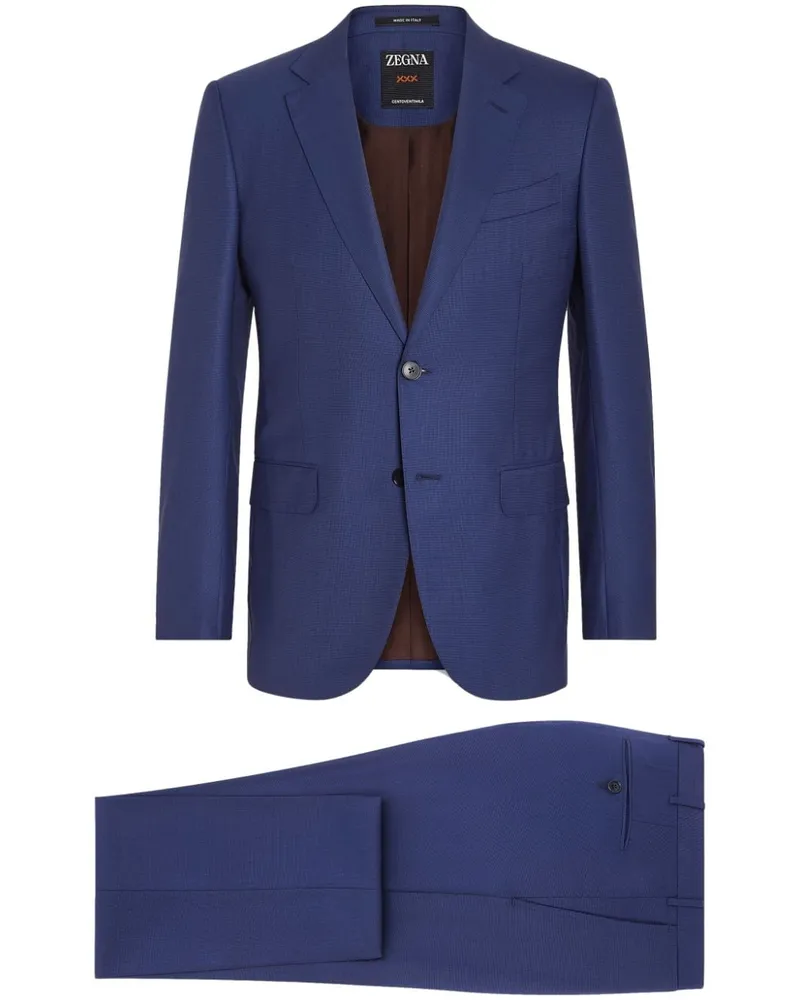 Ermenegildo Zegna Einreihiger Centoventimila Wollanzug - Blau Blau