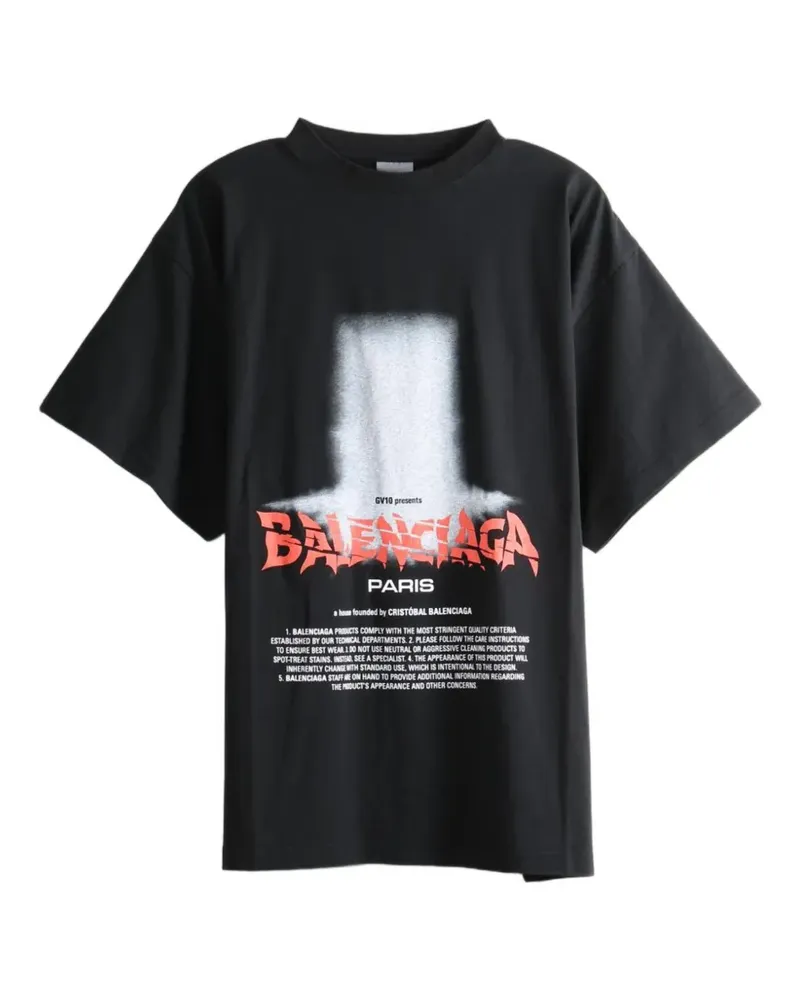 Balenciaga The Door graphic-print T-shirt - Schwarz Schwarz