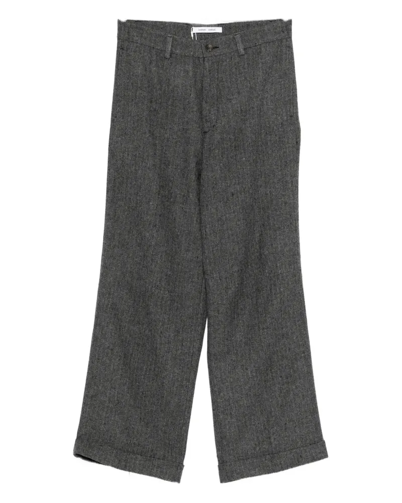 Samsøe & Samsøe Weite Hose mit Umschlag - Grau Grau