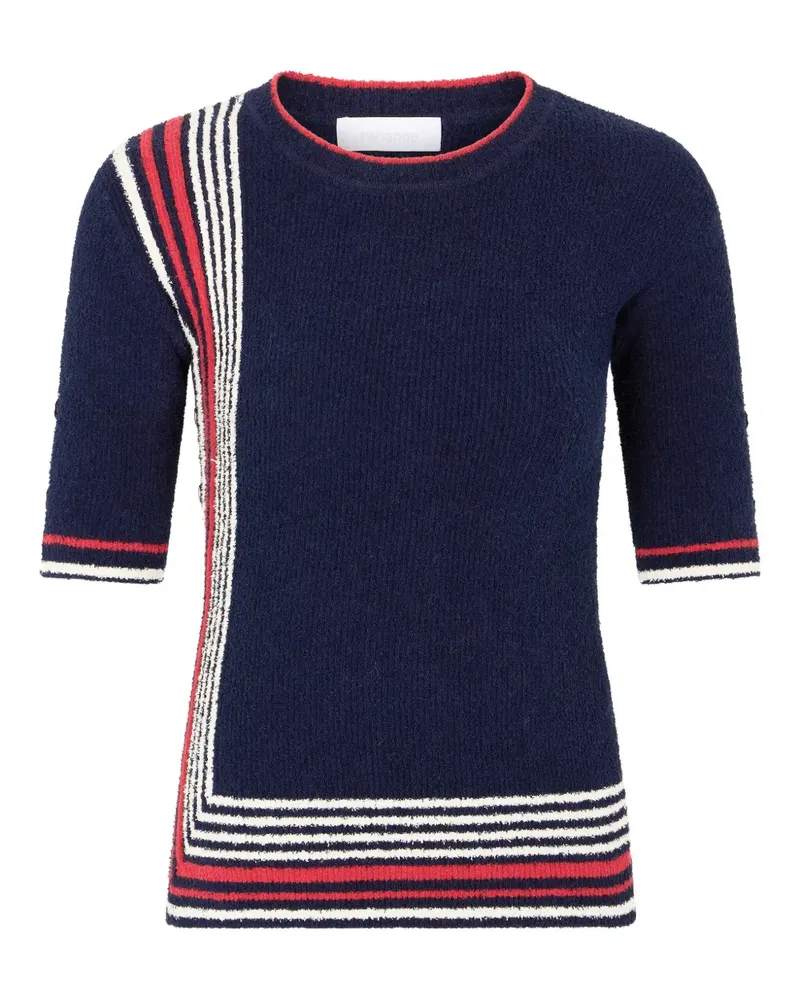 Paco Rabanne Gestreiftes Stricktop - Blau Blau