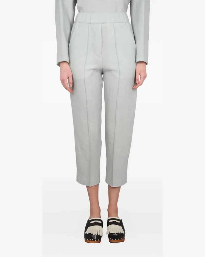 ALYSI Klassische Cropped-Hose - Grau Grau