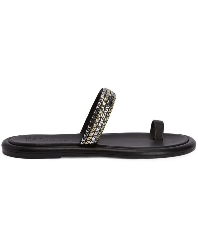 Giuseppe Zanotti Redouart Sandalen mit Nieten - Schwarz Schwarz