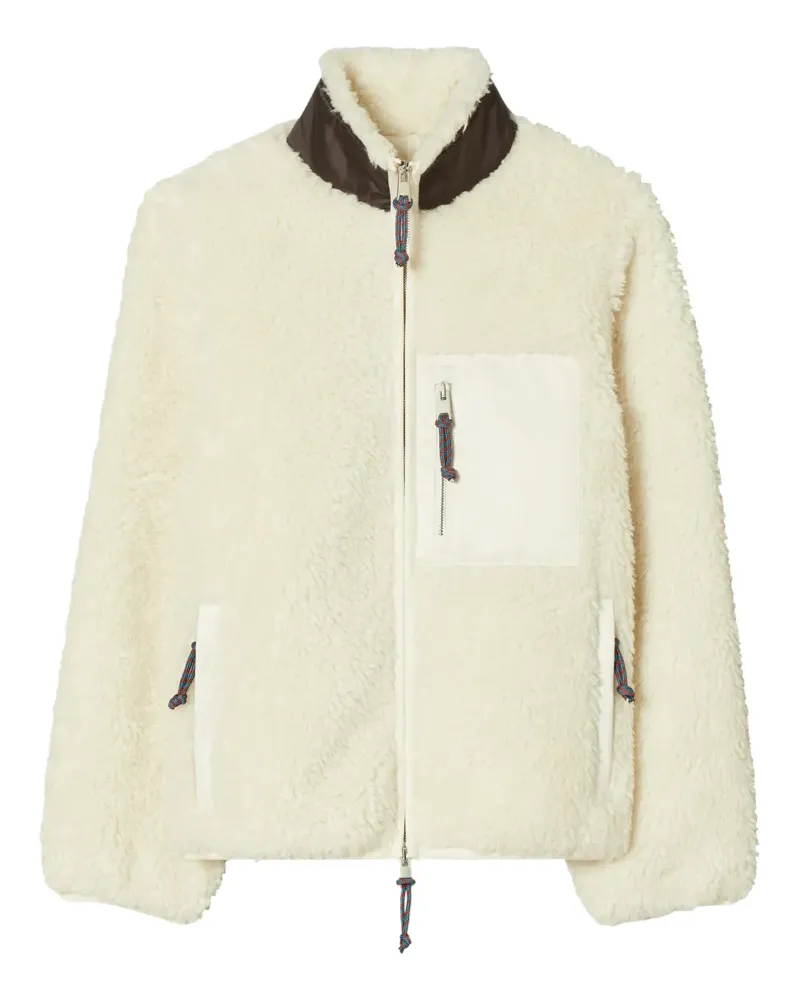 Tory Burch Jacke in Colour-Block-Optik - Nude Nude