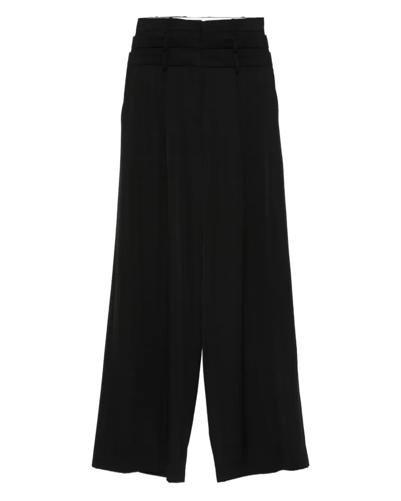 Viktor & Rolf Plissierte Hose - Schwarz Schwarz