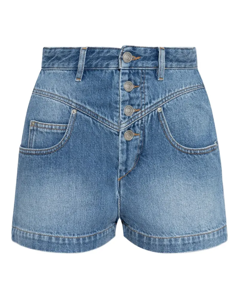 Isabel Marant Jeans-Shorts mit Knopfverschluss - Blau Blau