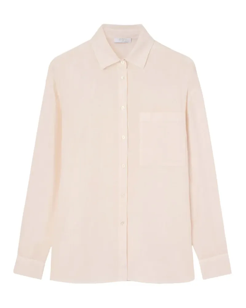 Fedeli Palmaria Hemd mit Tasche - Nude Nude